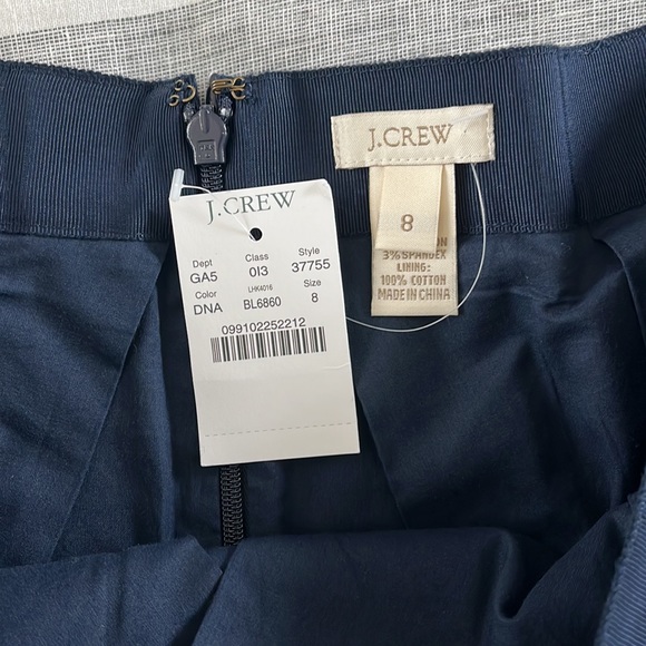 J. Crew navy bubble hem mini skirt size 8 Tags on - Picture 4 of 5